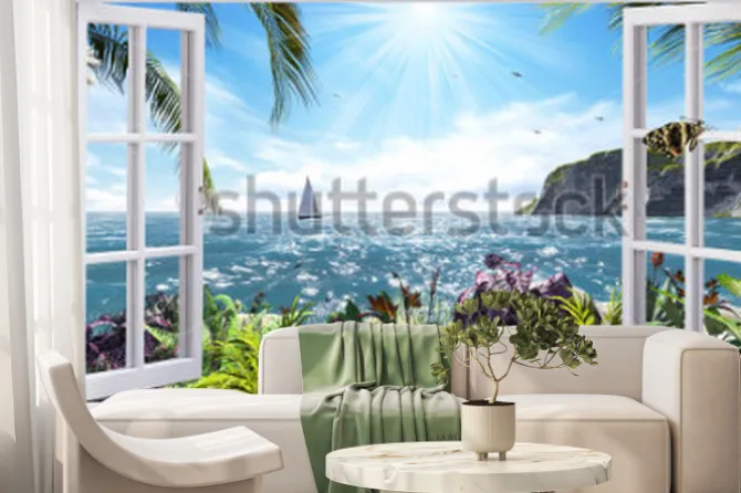 Fototapeta: Piękny widok z okna