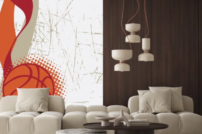 Fototapeta: Pionowe tła koszykówki poster.abstract