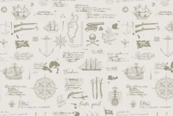 Fototapeta: Piracki wzór ze statkami i kompasami