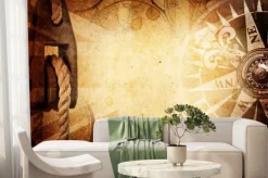 Fototapeta: Pirat i morskie motyw grunge