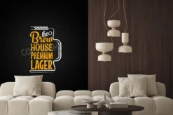 Fototapeta: Piwa kubek wzór tła