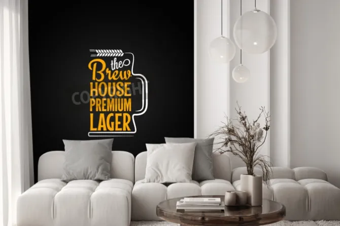 Fototapeta: Piwa kubek wzór tła