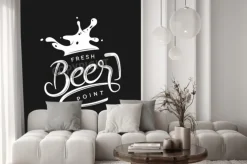 Fototapeta: Piwo punkt typografii. wektor archiwalne liternictwo ilustracji.