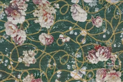 Fototapeta: Piwonie na złotym łańcuszku na zielonym tle