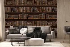 Fototapeta: Półki z książkami w bibliotece