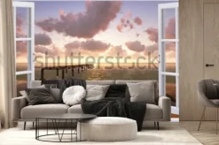 Fototapeta: Plaża, widok z okna.