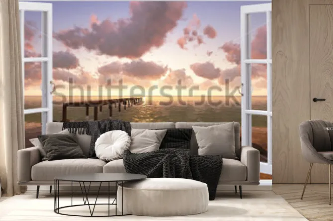 Fototapeta: Plaża, widok z okna.