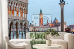 Fototapeta: Plac w wenecji z widokiem na san giorgio maggiore