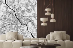 Fototapeta: Plan miasta warszawy stolicy polski