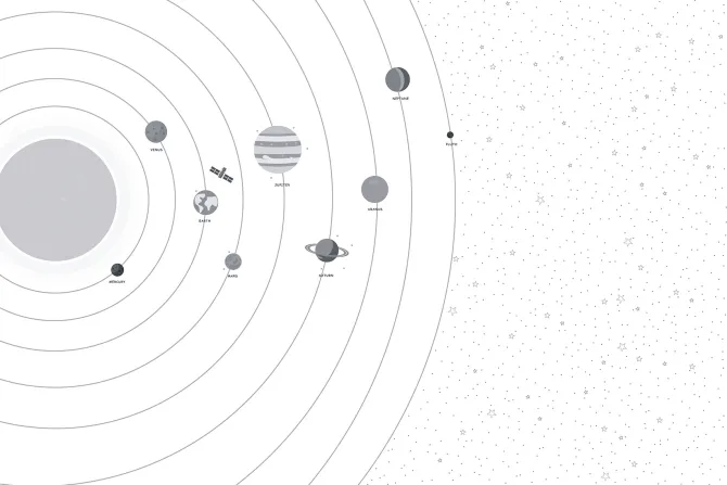 Fototapeta: Planety i gwiazdy układ słoneczny