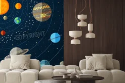 Fototapeta: Planety krążące wokół słońca