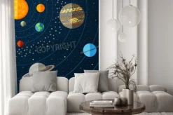 Fototapeta: Planety krążące wokół słońca