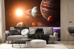 Fototapeta: Planety układu słonecznego w kosmosie