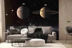 Fototapeta: Planety układu słonecznego z podpisami