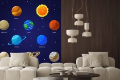 Fototapeta: Planety układu słonecznego i sun. wektor