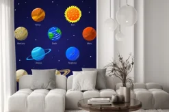 Fototapeta: Planety układu słonecznego i sun. wektor