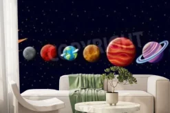 Fototapeta: Planety układu słonecznego w ilustracji