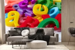Fototapeta: Plastikowe litery alfabetu