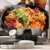 Fototapeta: Plate of delicious spaghetti bolognaise or bolognese with savory