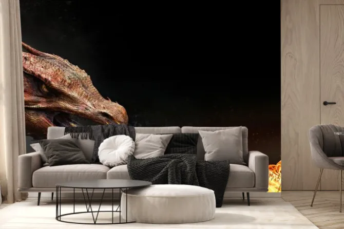 Fototapeta: Plucie ogniem smoka