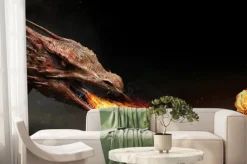 Fototapeta: Plucie ogniem smoka