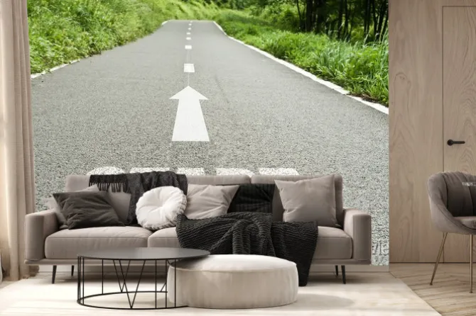 Fototapeta: Początek route de campagne koncepcja