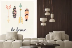 Fototapeta: Pocztówki design z inspirującym cytatem i artystycznej kolorowych