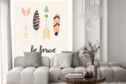 Fototapeta: Pocztówki design z inspirującym cytatem i artystycznej kolorowych