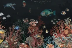 Fototapeta: Podwodny świat z kolorowymi rybami i rafą koralową