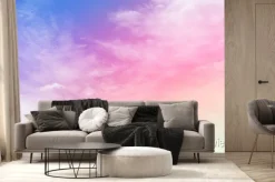 Fototapeta: Pogodne niebo w błękicie i różu