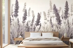 Fototapeta: Polana z kwiatami lawendy