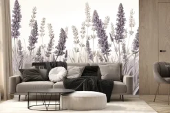 Fototapeta: Polana z kwiatami lawendy