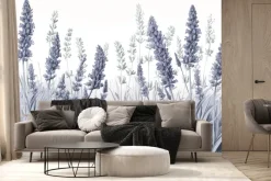 Fototapeta: Polana z kwiatami lawendy