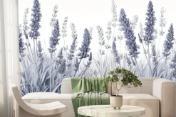 Fototapeta: Polana z kwiatami lawendy