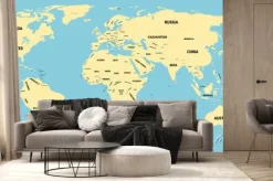 Fototapeta: Polityczna mapa świata