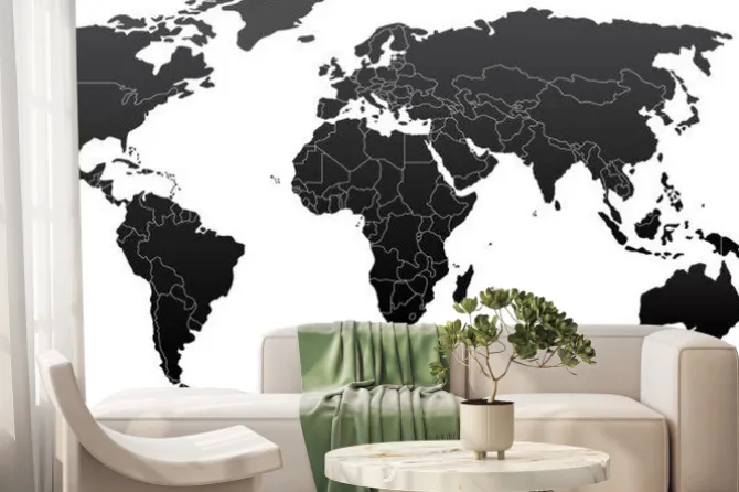 Fototapeta: Polityczna mapa świata