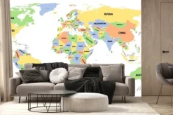 Fototapeta: Polityczna mapa świata