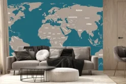 Fototapeta: Polityczna mapa świata