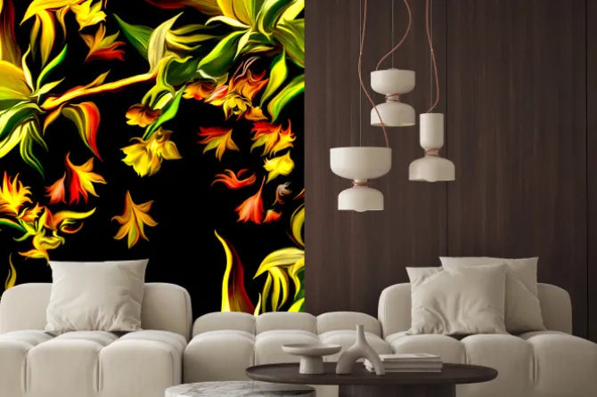 Fototapeta: Płomienny wodospad