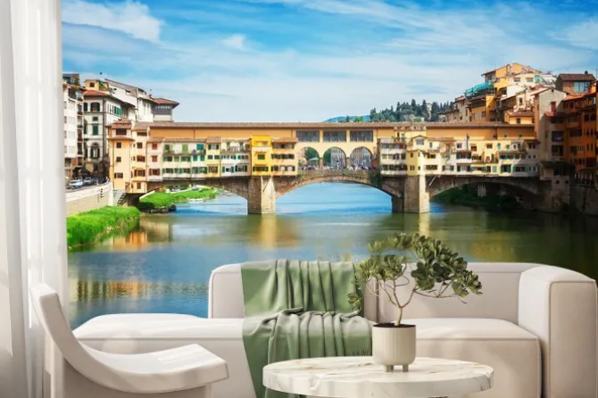 Fototapeta: Ponte vecchio, florencja, włochy