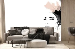 Fototapeta: Portret afroamerykańskiej modelki w turbanie