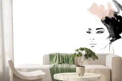 Fototapeta: Portret afroamerykańskiej modelki w turbanie