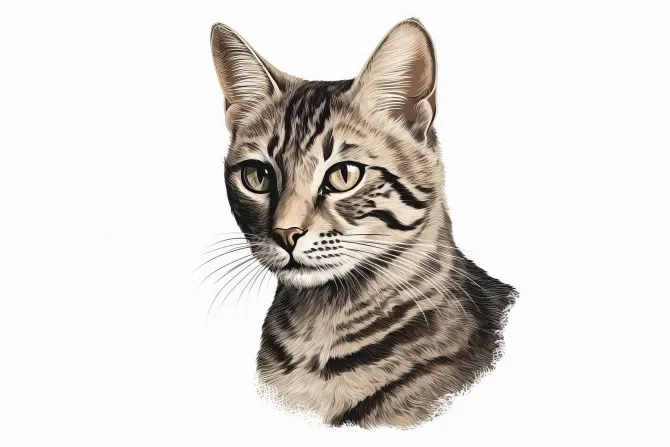 Fototapeta: Portret dachowego kota