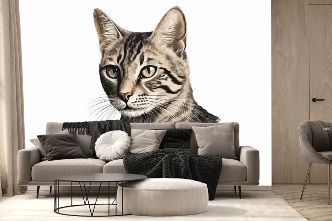 Fototapeta: Portret dachowego kota