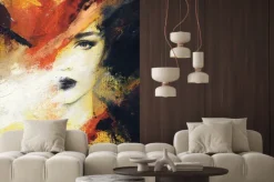 Fototapeta: Portret kobiety w stylu oleju na płótnie