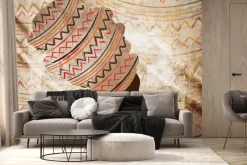 Fototapeta: Portret kobiety z afrykańskim nakryciem głowy