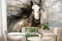 Fototapeta: Portret konia w stylu malunku