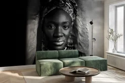 Fototapeta: Portret pięknej afrykańskiej kobiety