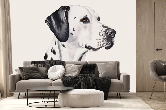 Fototapeta: Portret psa dalmatyńczyk