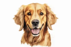 Fototapeta: Portret psa golden retriever